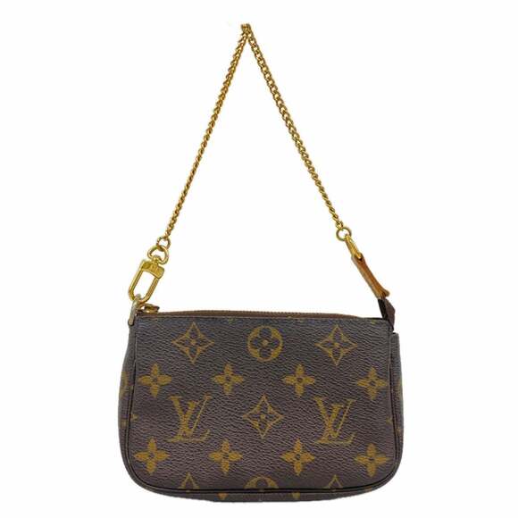 LOUIS VUITTON Handbags - Louis Vuitton Monogram Mini Pochette Accessoires M58009 Brown Women's Bag P23...